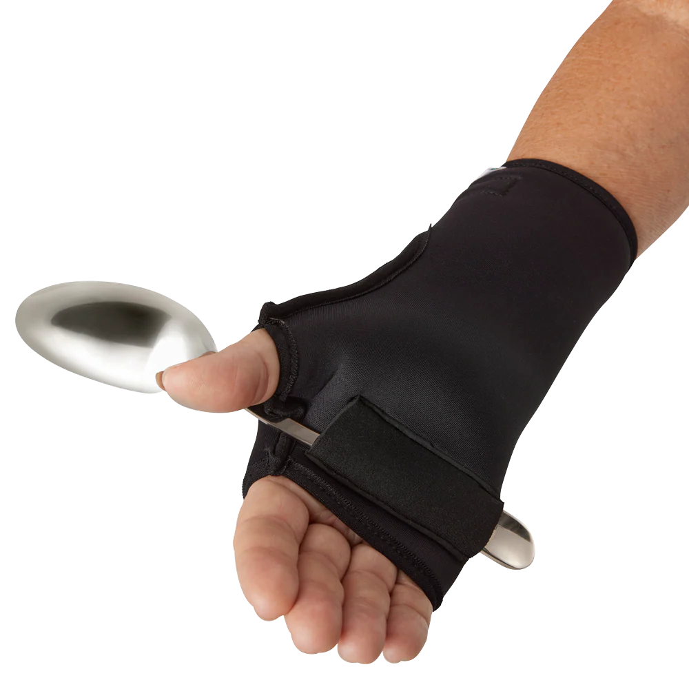 Besteckhelfer mit Klettverschluss für Menschen mit eingeschränkter Greiffähigkeit, für Rechts- oder Linkshänder - Image 2