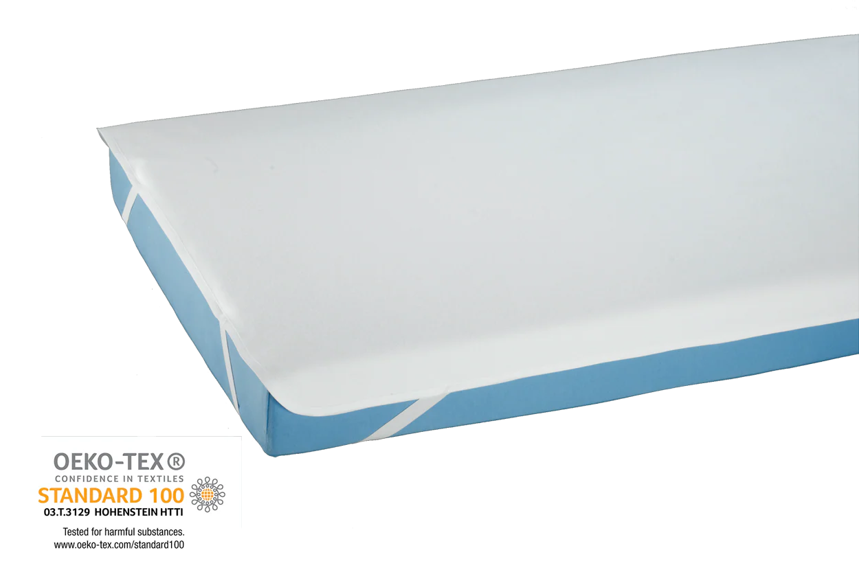 Bettauflage Molton, PU beschichtet – fixiert mit 4 Eckgummis, 100 x 200 cm