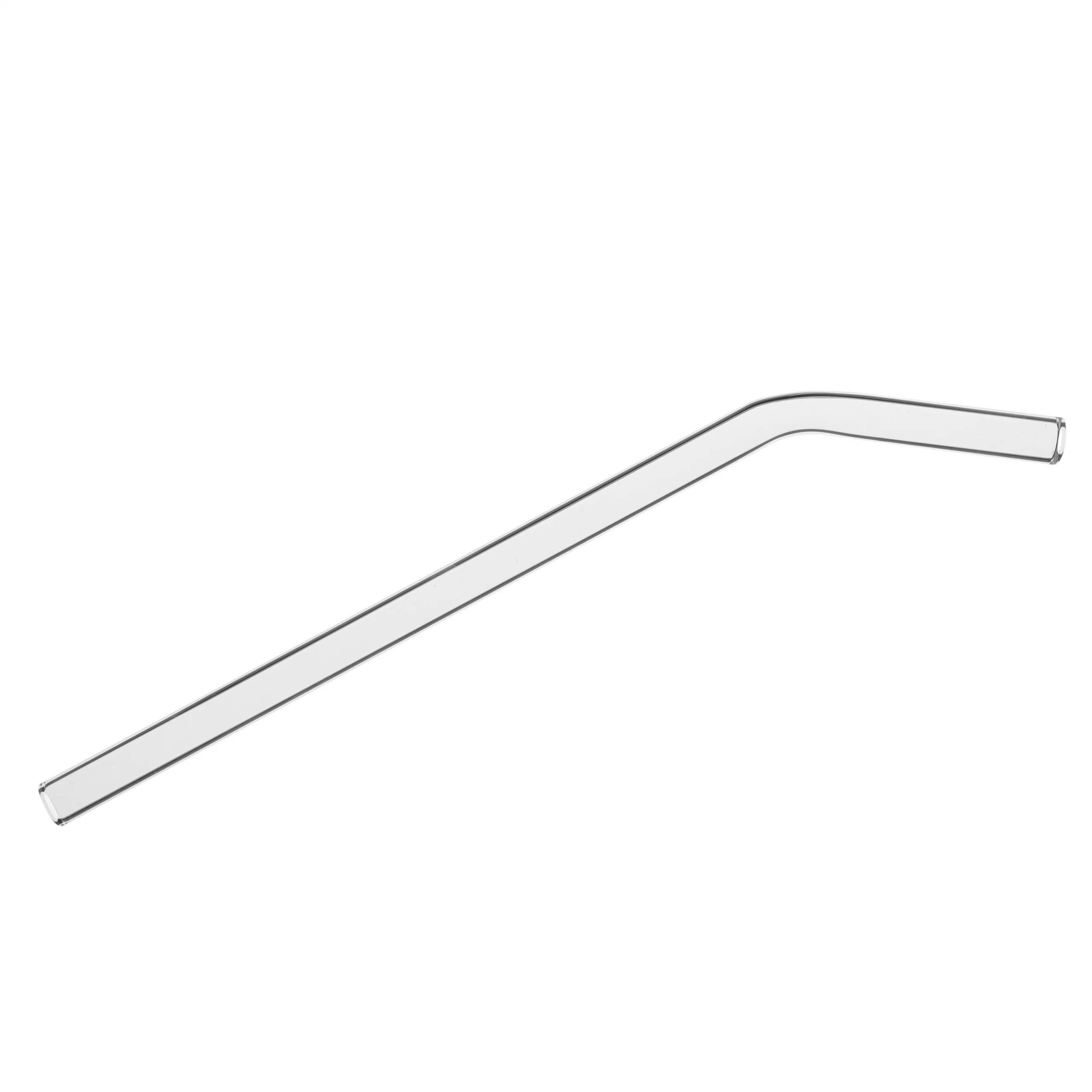 Glas Trinkhalme Curved (12er Pack), spülmaschinengeeignet, wiederverwendbar