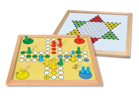 Magnet Doppel-Brettspiel Verflixt & Halma, 35 x 35 cm