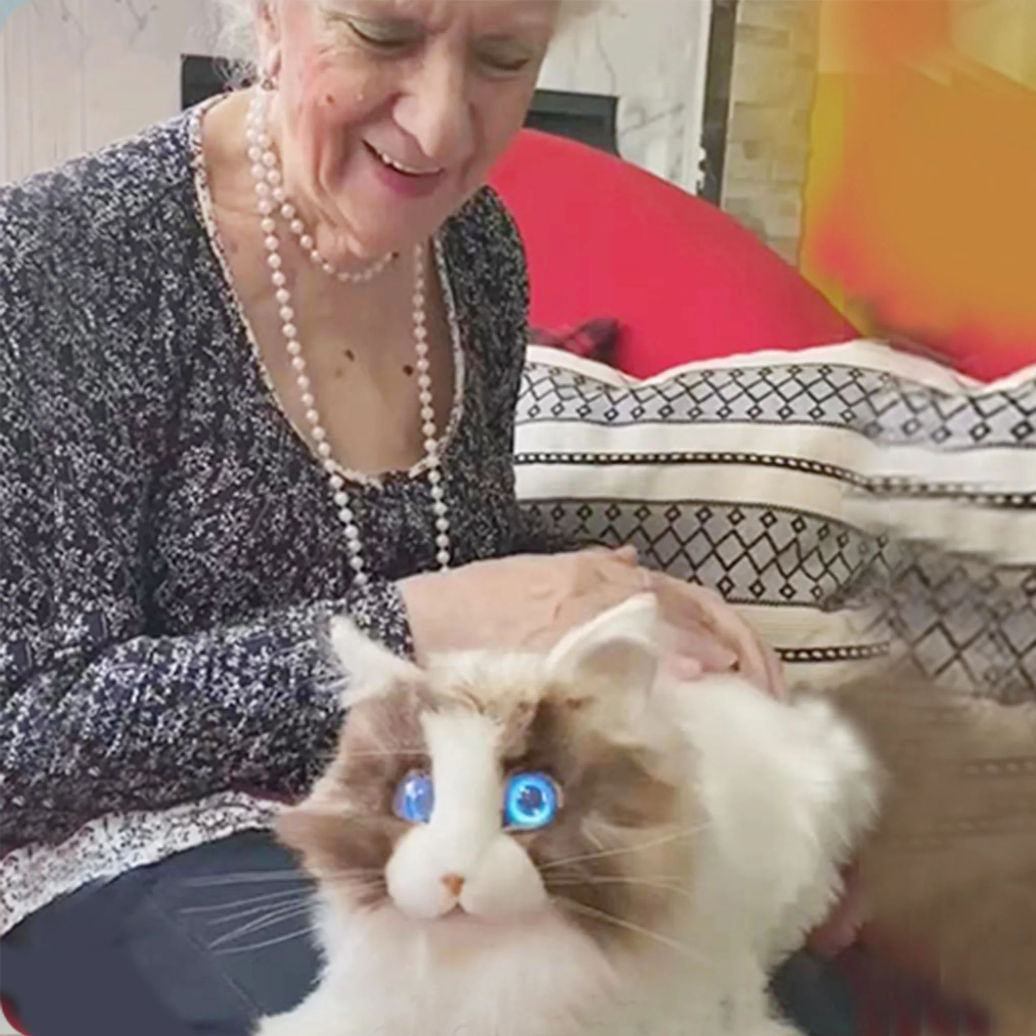 metaCat – Interaktive Roboter-Katze "Persian" für Senioren und Menschen mit Demenz, wiederaufladbare Batterie - Image 3