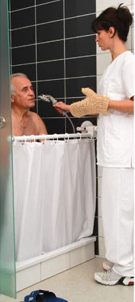 Mobiler Sicht- und Spritzschutz Gelenkarm, Sicherheitsanzeige, (ohne Vorhang) - Image 2