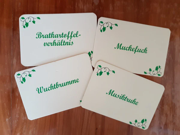 Ratekarten "Alte Begriffe erkennen und erraten", Spiel rund um alte Begriffe vergangener Jahrzehnte - Image 2