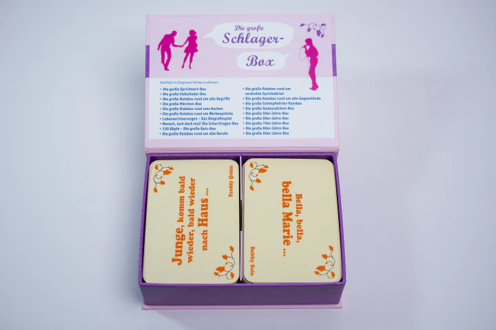 Ratekarten "Die große Schlager-Box",  Ratespiel rund um die schönsten Schlager und Interpreten - Image 2
