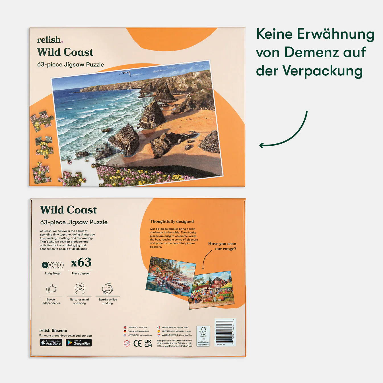 Senioren Puzzle „Atlantik Küste“, 63 Teile, Puzzle für Menschen mit Demenz, 31x22 cm - Image 16