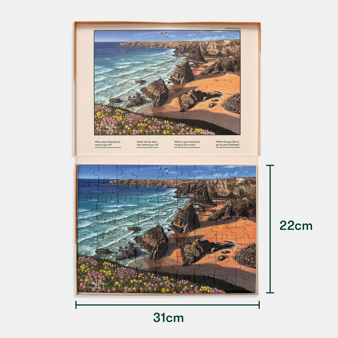 Senioren Puzzle „Atlantik Küste“, 63 Teile, Puzzle für Menschen mit Demenz, 31x22 cm - Image 4