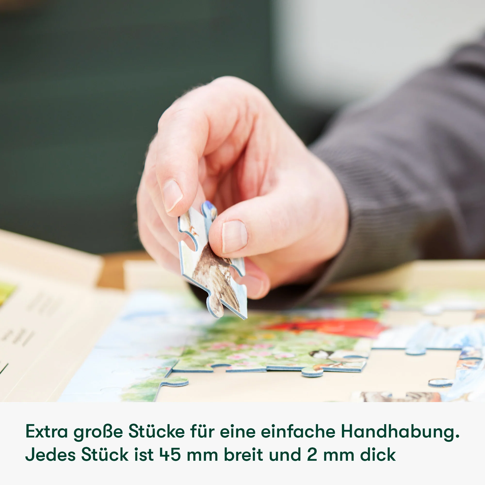 Senioren Puzzle „Jahrmarkt“, 35 Teile, Puzzle für Menschen mit Demenz, 31x22 cm - Image 6