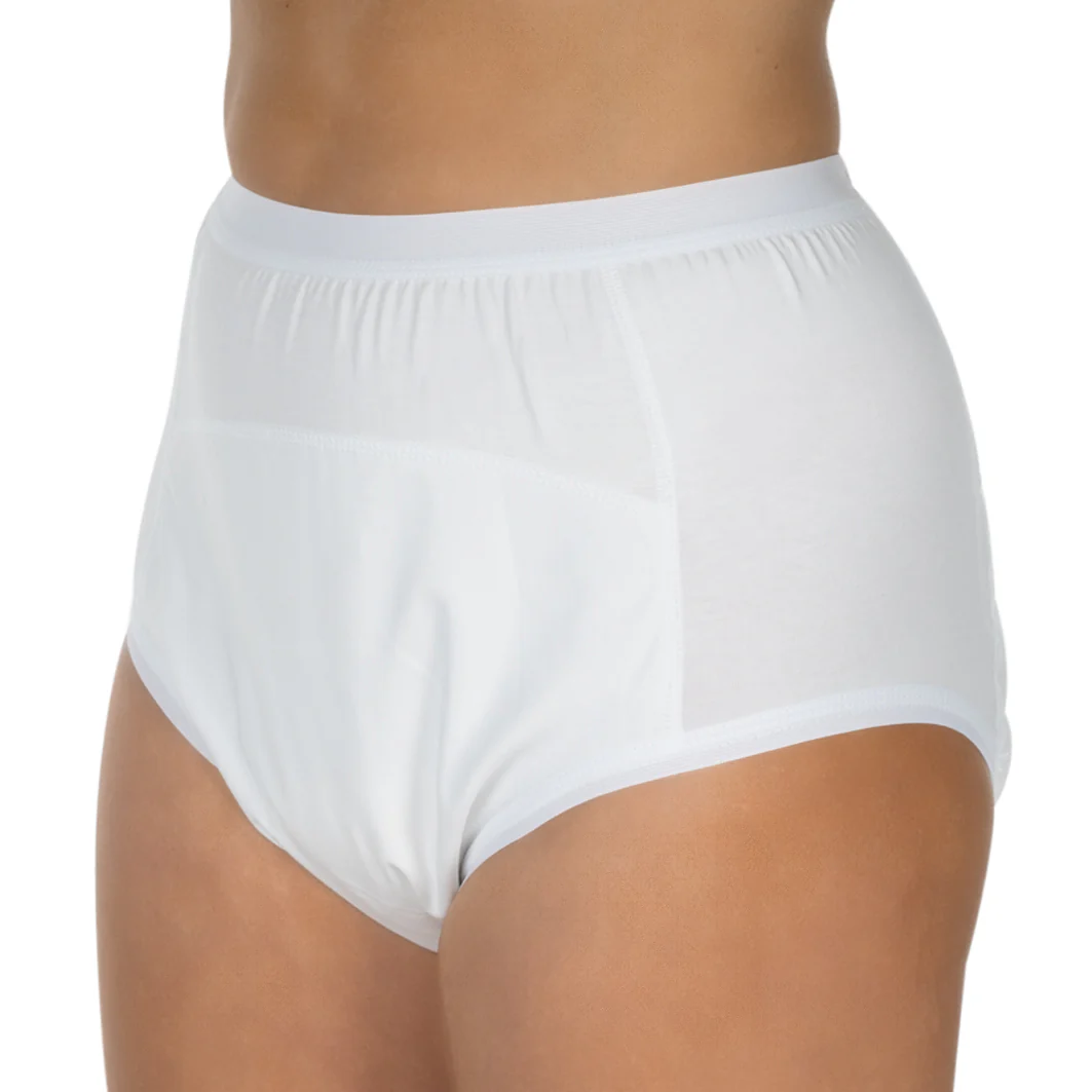Suprima Bodyguard-Slip 3 mit Fixierlaschen, PU-Wäscheschutz, Inkontinenz-Slip 1259 - unisex, weiß - Image 2