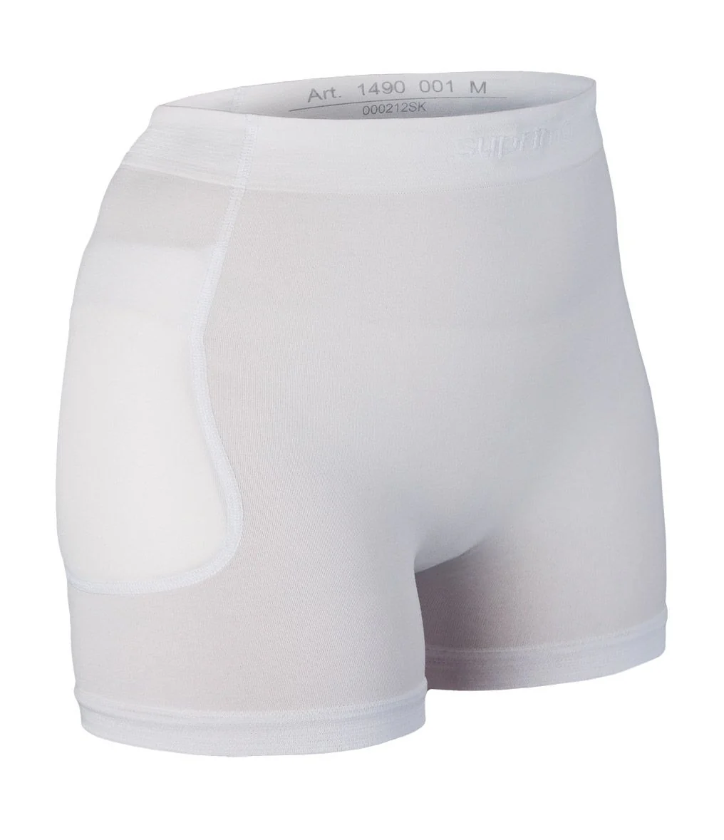 Suprima Hüftschutz Starter-Set – Slip mit Hüftprotektoren (1 Paar), weiß - Image 2